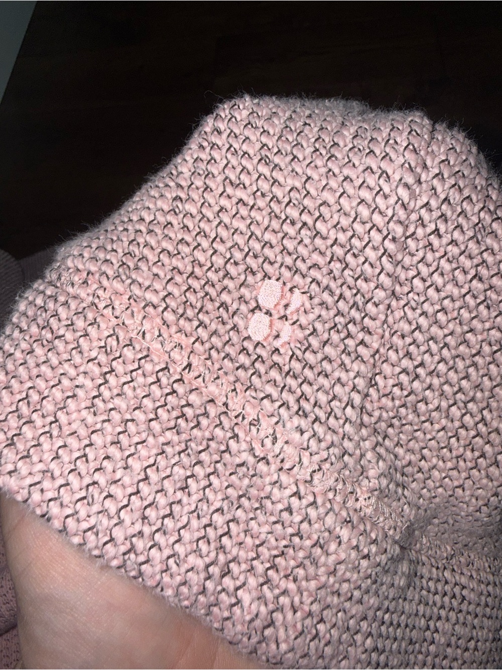 Sweaty Betty Women's Restful Boucle Half Zip Sweatshirt small soft pink size 8 - Picture 3 of 4